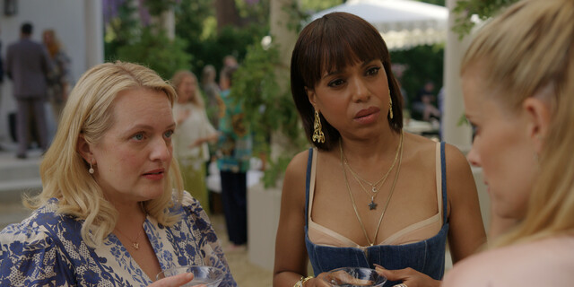 (v. l.) Mary (Elisabeth Moss), Eleanor (Kerry Washington) und Nancy (Kate Mara) auf einer exquisiten Gartenparty