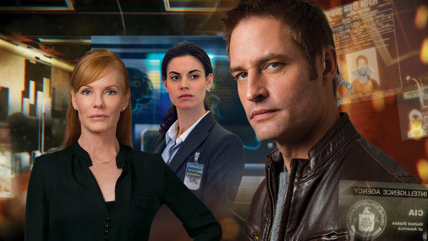 Taffes Dreiergespann: Lilian Strand (Marg Helgenberger, l.), Riley Neal (Meghan Ory, m.) und Gabriel Vaughn (Josh Holloway, r.).