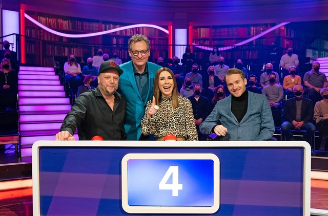 (v. l.) Smudo, Judith Williams und Samuel Koch sind am Samstag bei "Hirschhausens Quiz des Menschen" dabei.