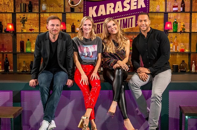 Laura Karasek mit ihren Talkgästen