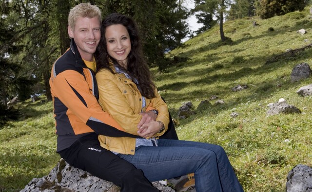 Spielten bei den "Bergrettern" ein Paar: Martin Gruber und Stephanie Stumph