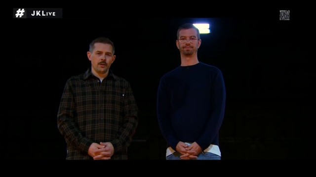 Joko & Klaas zu Beginn ihrer 15 Minuten Live-Sendezeit