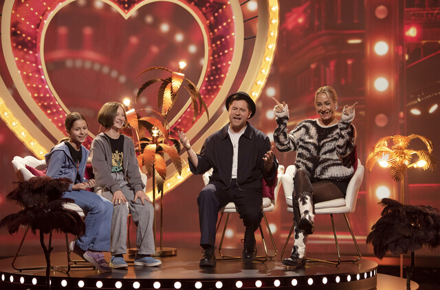 Mathilda, Lilly, Johannes Oerding und Sarah Connor beim Duett-Duell