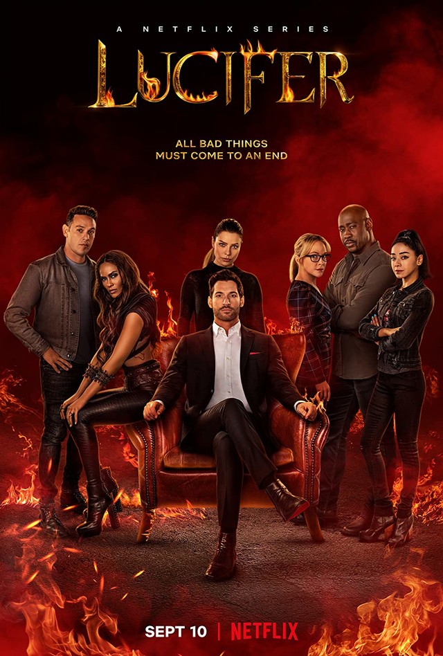 Poster zur sechsten Staffel von "Lucifer"