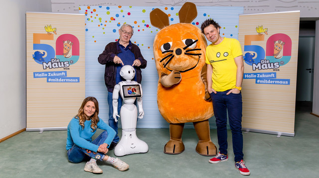 (v. l. n. r.): Jana Forkel, Armin Maiwald und André Gatzke gehören zum Maus-Team