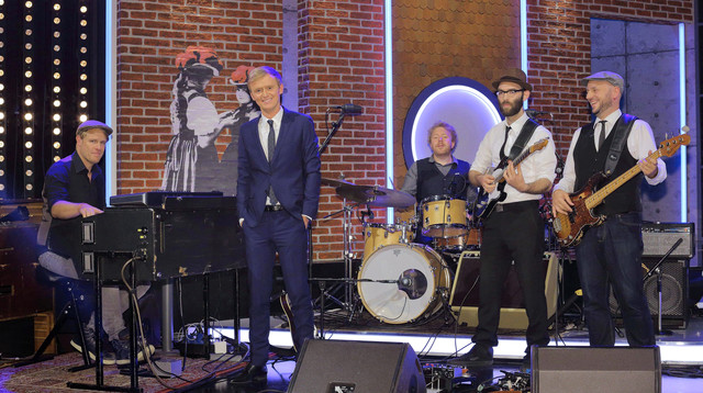 Pierre M. Krause mit Showband SMAF
