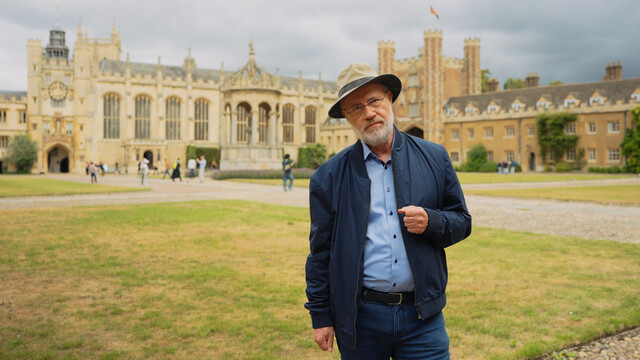 Harald Lesch am Trinity College in Cambridge, Isaac Newtons akademischer Heimat