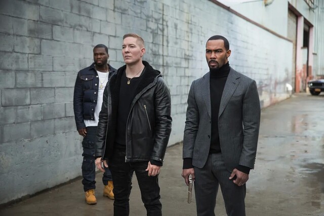 (v. l.) Kanan Stark (Curtis "50 Cent" Jackson) mit Tommy (Joseph Sikora) und James aka Ghost (Omari Hardwick) in der "Power"-Originalserie