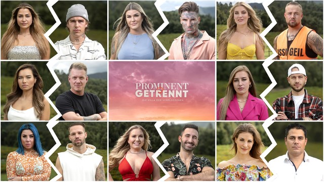Die Teilnehmer der zweiten Staffel von "Prominent getrennt"