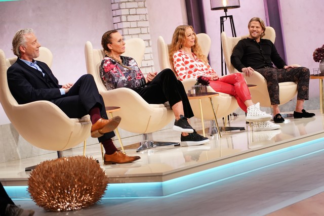(v. l.) Dr. Matthias Krick, Natascha Ochsenknecht, Jenny Elvers und Paul Janke