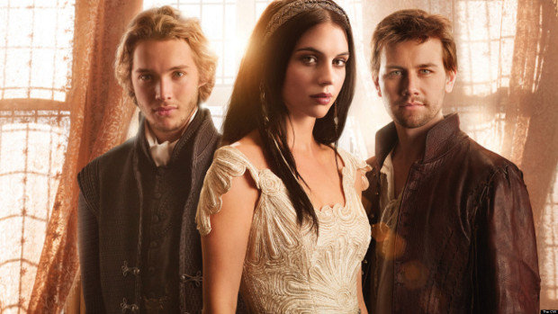 Dauphin Francis (Toby Regbo), Mary Stuart (Adelaide Kane) und Sebastian "Bash" (Torrance Coombs) (v.l.n.r.).