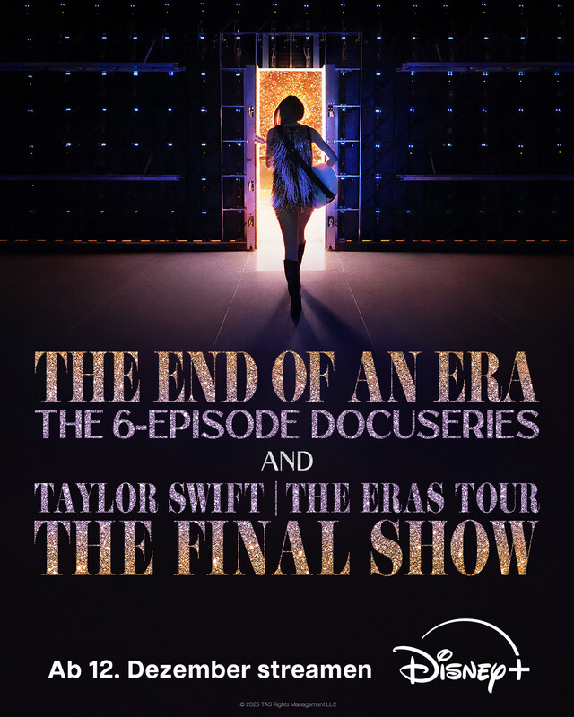 Poster f&uuml;r "The End of an Era", die sechsteilige Dokuserie um Taylor Swifts Welttournee