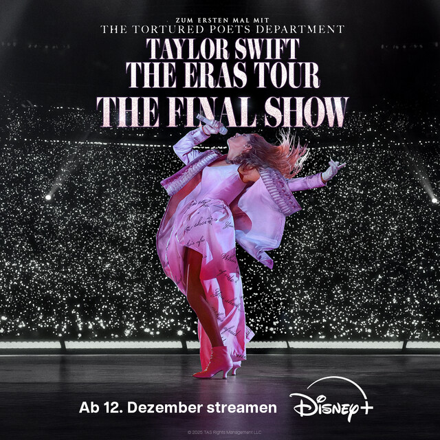 Zeitgleich zur Dokuserie erschien am 12. Dezember der Mitschnitt von Taylor Swifts letztem Konzert der Eras Tour: "The Final Show"