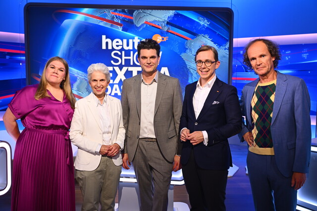(v. l.) Gisa Flake, Marie-Agnes Strack-Zimmermann, Lutz van der Horst, Philipp Amthor und Olaf Schubert