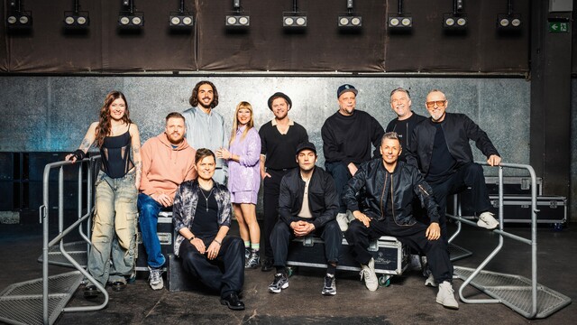 (v. l.) Madeline Juno, FiNCH, Michael Patrick Kelly, ClockClock-Singer-Songwriter Boki, Mieze Katz von MiA., Johannes Oerding, Bosse und Die Fantastischen Vier