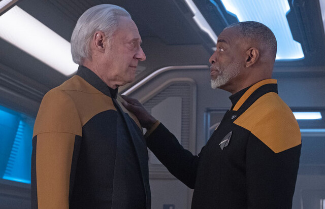 Beste Freunde wieder vereint: Data (Brent Spiner) und Geordi (