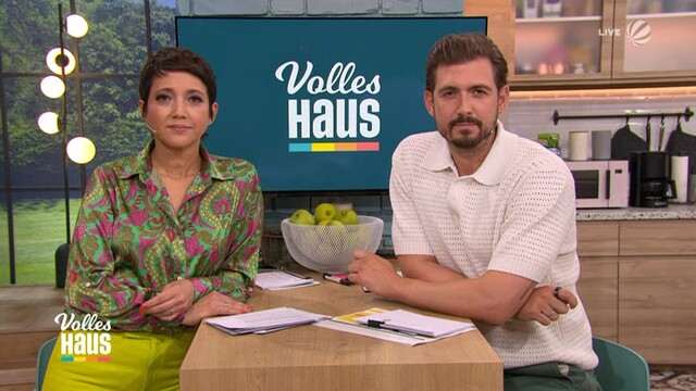 Madeleine Wehle und Chris Wackert waren am Dienstag weniger als eine Minute lang live auf Sendung.