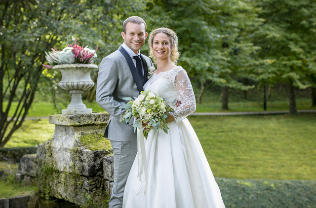 Tim (Florian Frowein) und Franzi (Léa Wegmann) geben sich das Jawort