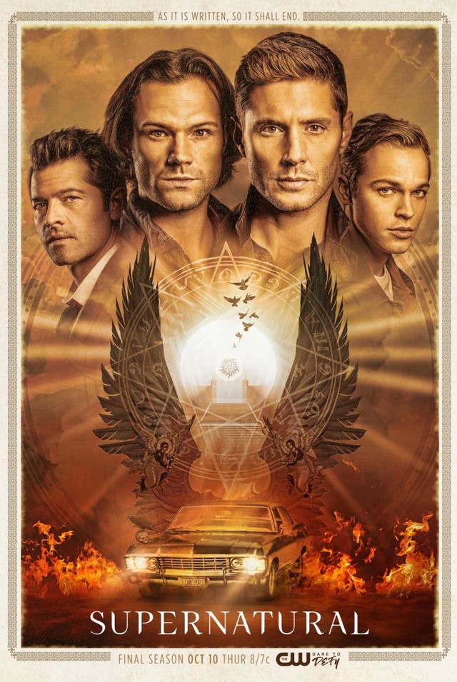 Poster zur 15. Staffel von "Supernatural".