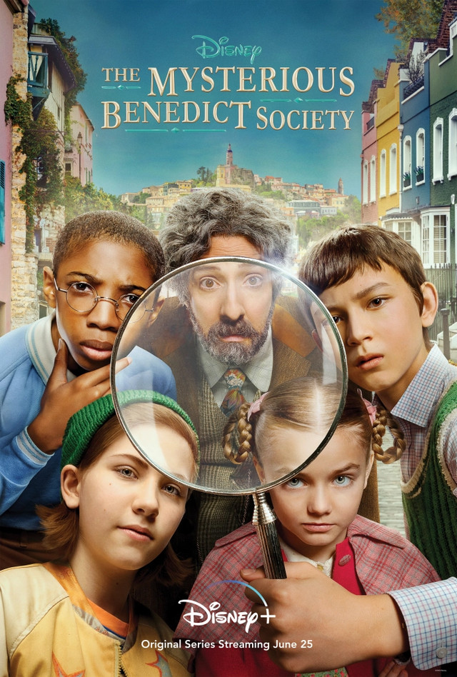 Plakat zur neuen Serie "The Mysterious Benedict Society" auf Disney+.