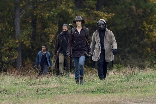 Die Gruppe bricht auf, um den Rest von Maggies (Lauren Cohan) Leuten abzuholen.
