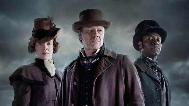 Ermitteln gemeinsam: Mary Shelley (Anna Maxwell Martin), John Marlott (Sean Bean) und Nightingale (Richie Campbell)