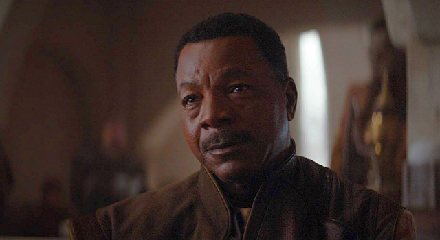 Carl Weathers als Greef Carga, der Vorsteher der "örtlichen" Kopfgeldjäger-Gilde.