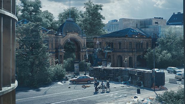 Das entvölkerte Kopenhagen in "The Rain"