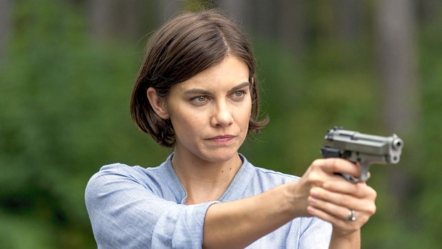 Maggie (Lauren Cohan) bleibt misstrauisch