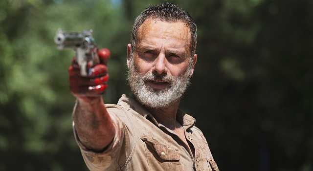Andrew Lincoln als Rick Grimes in seiner letzten Folge von The Walking Dead