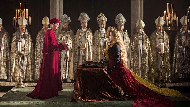 Die Hochzeit von Lizzie (Jodie Comer) und Henry VII. (Jacob Collins-Levy) in "The White Princess"
