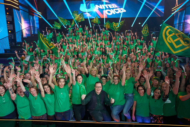 Bilder, die man allzu bald nicht mehr herstellen kann: Angelo Kelly mit seinem Fanchor.