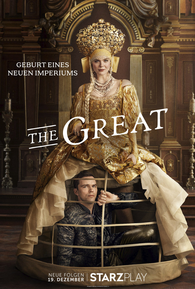 Poster zur zweiten Staffel von "The Great" von Starzplay.