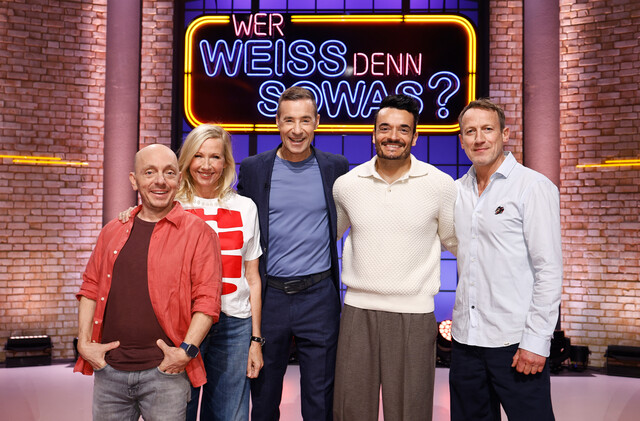 Zu Gast am 7. Mai: Andrea Kiewel (2. v. l.) und Giovanni Zarrella (2. v. r.)