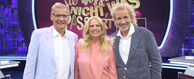 Günther Jauch, Barbara Schöneberger und Thomas Gottschalk