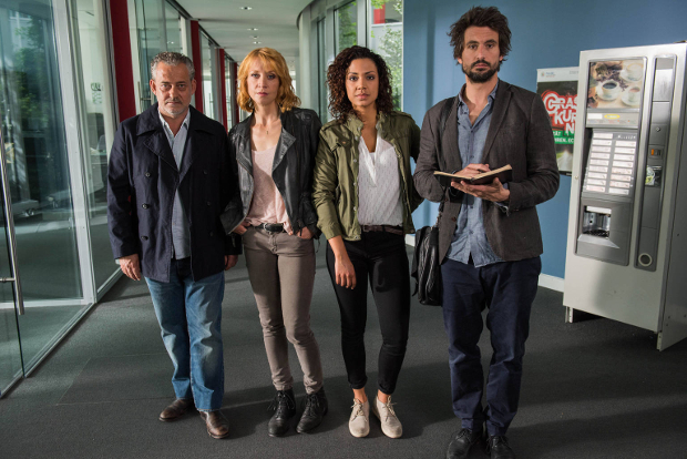 Das "Einstein"-Team: Rolf Kanies, Annika Ernst, Haley Louise Jones und Tom Beck