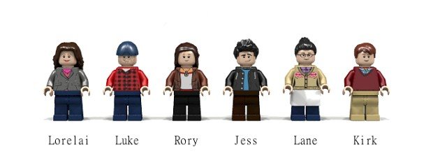 Die Figuren aus dem Set "Luke's Diner" von Rainer Zufall