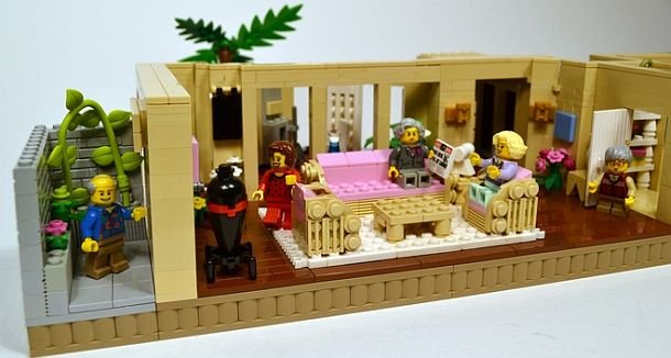 Der Wohnraum der vier Golden Girls