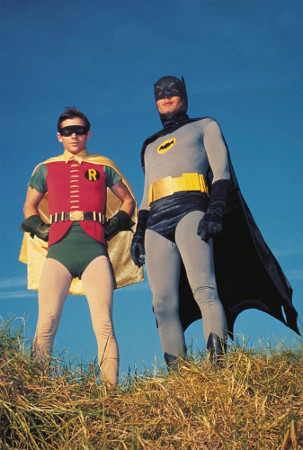 Robin (Burt Ward) und Batman (Adam West)