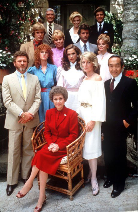 Die Channings und Giobertis in der zweiten "Falcon Crest"-Staffel