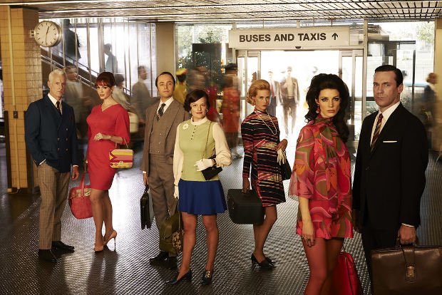 Gehen immer mit der Mode: die Hauptfiguren aus "Mad Men"