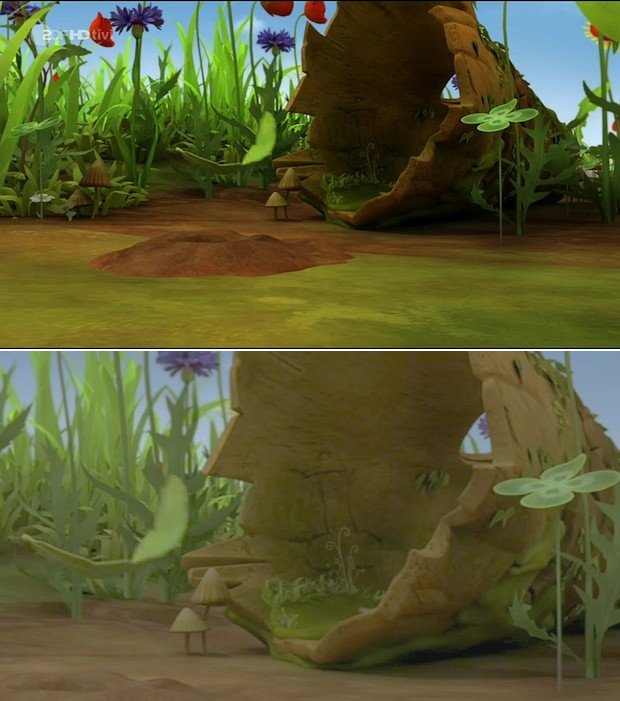Screenshot aus der Episode "Der schleimlose Heinz" (1x69) der Serie "Biene Maja"