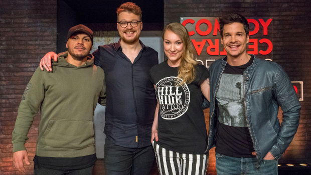 Maxi Gstettenbauer mit Osan Yaran, Jacqueline Feldmann und Alain Frei