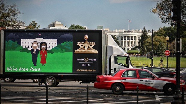 South Park vor dem Weißen Haus