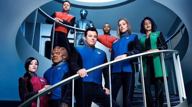 Der Cast von "The Orville" gegen Ende der zweiten Staffel