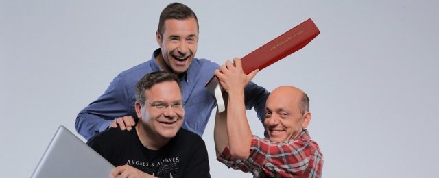 Elton, Kai Pflaume und Bernhard Hoëcker