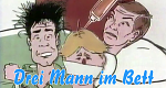 Drei Mann im Bett