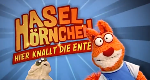 Haselhörnchen - Hier knallt die Ente
