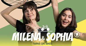 Milena & Sophia - Twins on Bikes