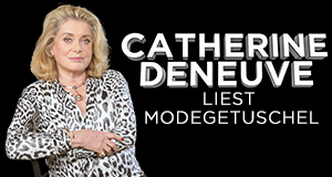 Catherine Deneuve liest Modegetuschel